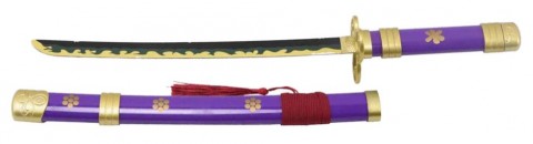 MINI KATANA ENMA MORADA  ZORO ONE PIECE